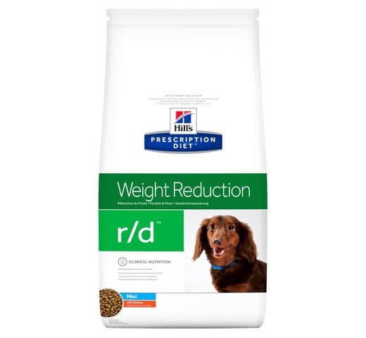 Pinso de dieta veterinària Hills gos r/d weight reduction mini 6kg 1