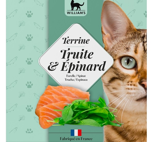 Williams Trucha y Espinaca gato 80gr 1